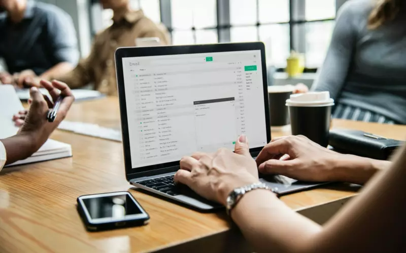 Woman Using Email